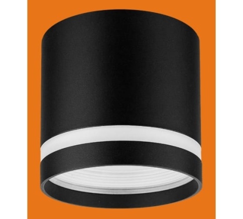 Светильник спотовый GXL-101 под лампу GX53 черный с акриловой полосой iSvet  фото 1