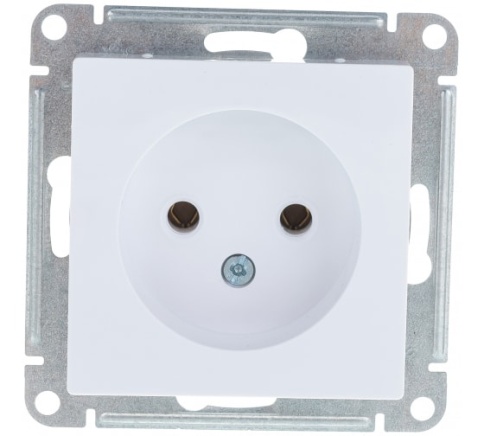 SchE Механизм розетки 1-м СП 16А IP20 без заземл. белый ATN000141 фото 1