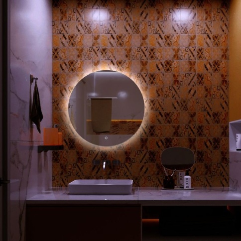 Зеркало Savanna-Lite d600 (открытая подсветка, сенсорн.выкл.) фото 1