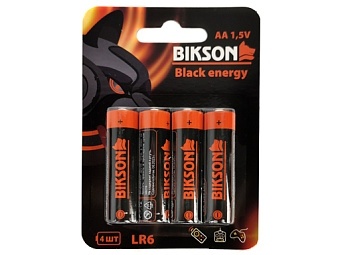 Батарейка BIKSON Black Energy LR06-4BL AA 4шт блистер (BN0540-LR6-4BL) фото 1