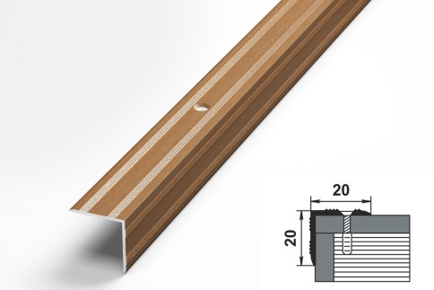 Порог-угол Д5 083 Бук 900х20х20 ПУ05.900.083 фото 1