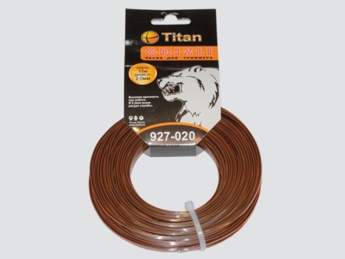 Леска GRIZLI 927-020 2.00мм*15м черный+оранж фото 1