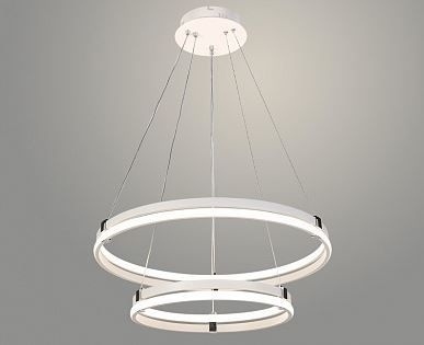 Люстра DK06038/2 PR WT+CR белый/хром 226W 3000-6500 диммер d600 фото 1