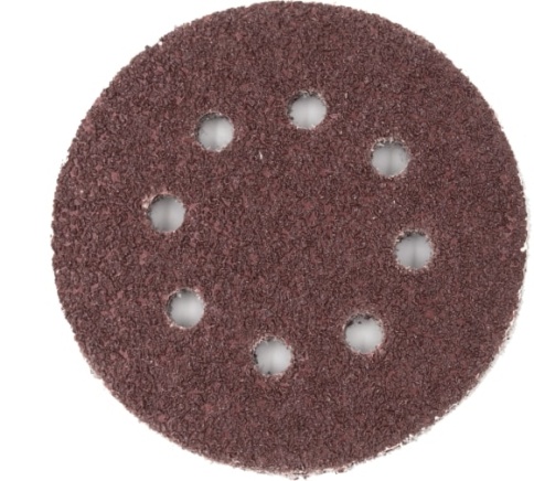 Круг абразивный на ворсовой основе, под липучку, оксид алюминия, перфор-й, Р240, 125мм. (45-9-277) фото 1
