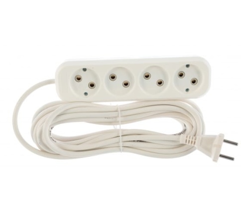 Удлинитель 4х7м У6-766М ПВС 2х0,75 "У" фото 1