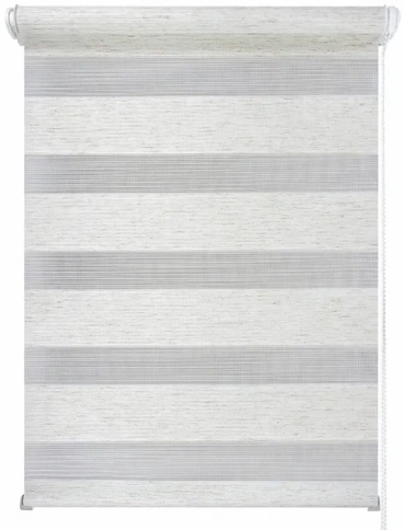 Рулонная штора День-Ночь 47х160 меланж белый фото 1