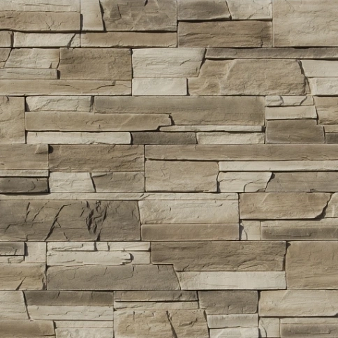 Камень декоративный КАМТЕК Каскад(белый, желтый, бежевый,  коричневый)(0,6м2/18шт) фото 1