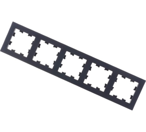 SchE Рамка 5-м универс.карбон ATN001005 фото 1