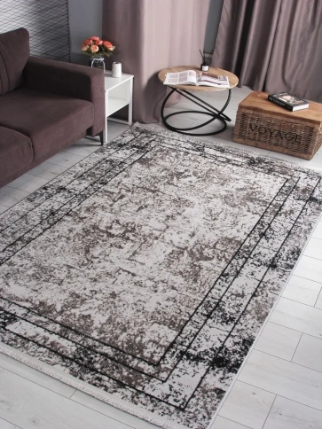 Ковер LORA 8070G 1.6*3.0 STAN Grey/Grey Турция фото 1