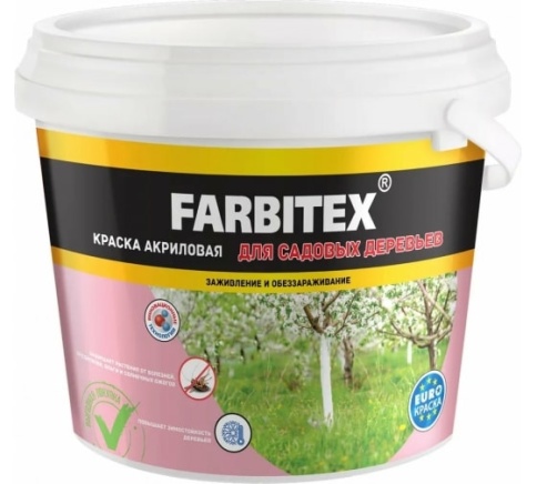 FARBITEX Краска для садовых деревьев 1,2кг фото 1