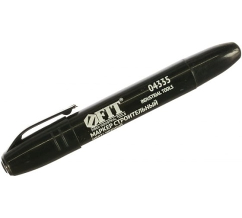 Маркер строительный черный (04335) фото 1