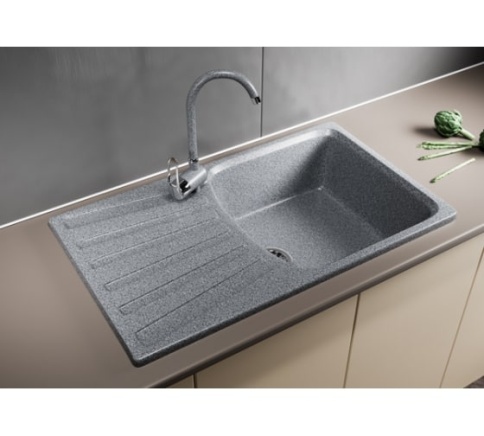 Мойка ML-GM20 с крылом, темно-серая (309), 480*830*190мм фото 1