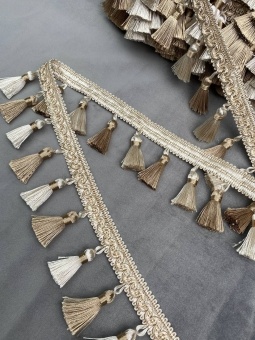 Бахрома св.беж./молочный. К02-11,25 м. фото 1