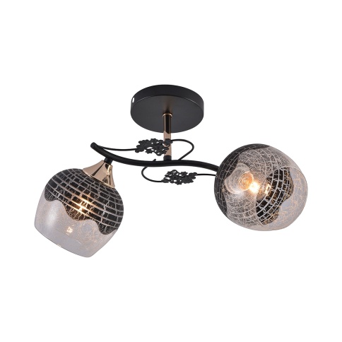 Люстра XA1638B/2 BK+FGD золото/черный фото 1