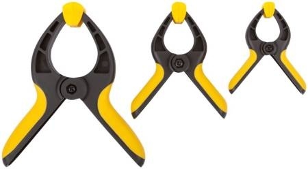 Струбцины нейлоновые быстрозажимные. набор 3шт(74х40мм/100Х50мм/150х80мм)(59260) фото 1