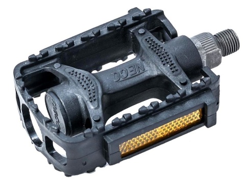 Педаль пластиковая "Neco" WP-251-1 с подшипниками, 1/2" с катафотами  фото 1