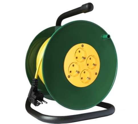 Удл-ль на катушке 4х30м с заземл.16А IP20 3.5кВт Союз 481S-3503 фото 1