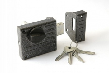 Замок накладной ЗН1-2 серебро Зенит  фото 1