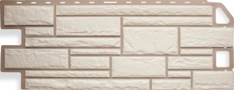 АП Фасадная панель КАМЕНЬ 1010х450мм Белый фото 1