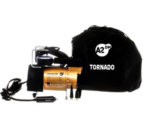 Компрессор автомобильный TORNADO 580, 40л/мин, 12V, 150W (А580С) фото 1