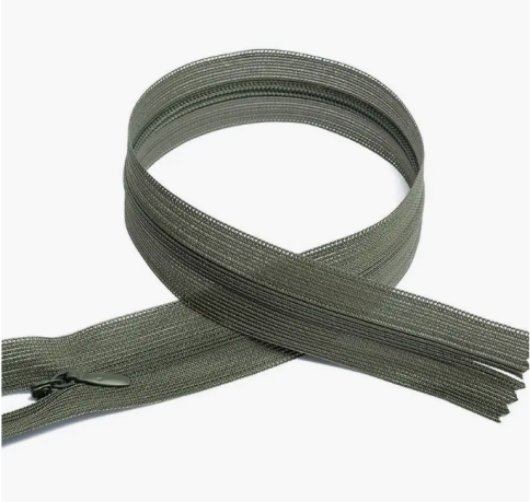 Молния потайная 18-20см серо-зеленая фото 1