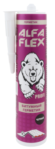 Герметик битумный черный,  ALFA Flex, 310 мл.  фото 1