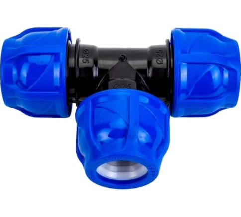 Тройник раз. 25х25х25 ПНД фото 1