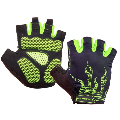 Велоперчатки ZL2313 зеленые, размер L, арт.380180 (048507) фото 1