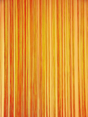 Нитевой занавес одноцвет. оранжевый фото 1