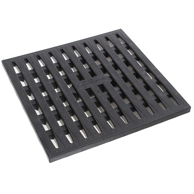 Решетка к дождеприемнику (черная) 0,288х0,288х0,027м фото 1