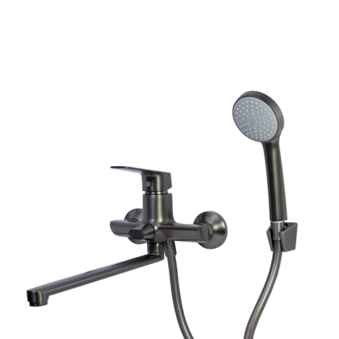 Смеситель для ванны и раковины 35к MIXLINE ML14-02GR Графит фото 1