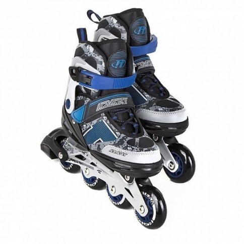 Роликовые коньки Azart р.30-33 (S) 1/6 синий фото 1