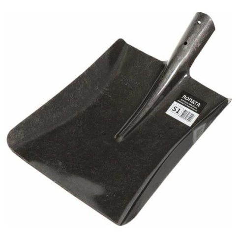 Лопата совковая (S1) прамоугольная (рельсовая сталь) фото 1