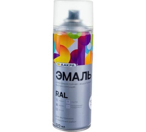 Эмаль аэрозольная Лакра RAL Сигнально-белый 9003 фото 1