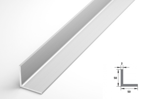 Алюм. уголок  Уп06.2000.500  20*20*1,5  фото 1