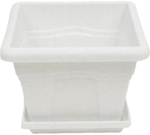 Кашпо-горшок "Квадро" 5,1л д240с подд.мр. С163Т фото 1