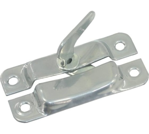 Завертка накладная форточная ЗФ2 хром эффект фото 1