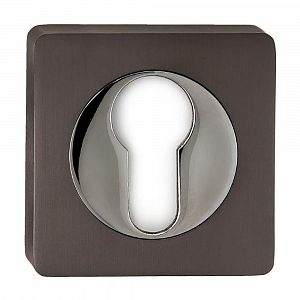 Накладка на цилиндр квадратная  PUERTO ET AL 02 MBN черный ник.мат фото 1