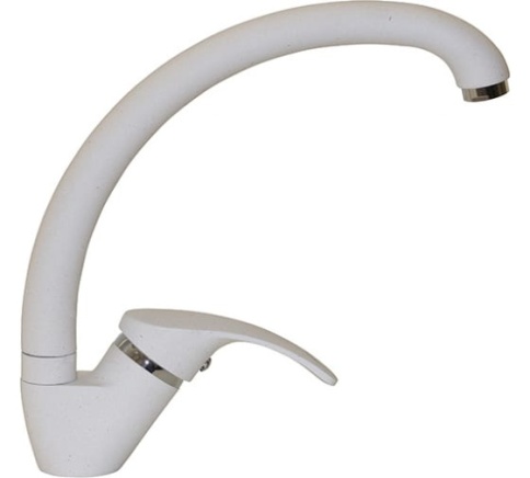 Смеситель для кухни 35к MIXLINE ML-GS02 (331) белый высокий излив фото 1