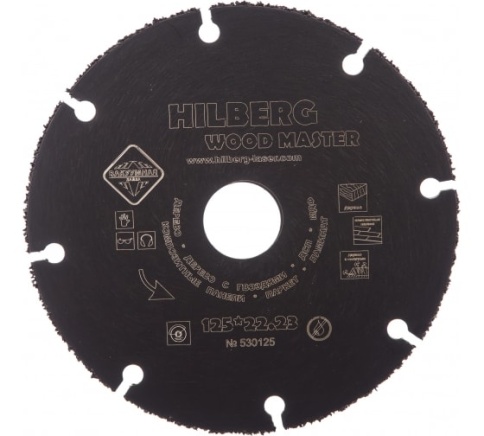 Диск алмазный отрезной Hilberg Super Wood 125*22,23 фото 1