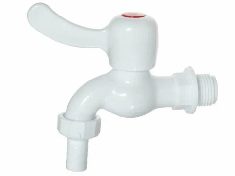 Кран водоразборный 1/2" пластиковый фото 1