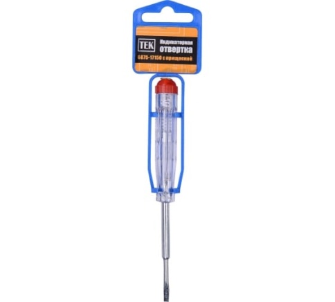 Ресанта Отвертка-индикатор (75мм) 6875-17150 с прищепкой фото 1