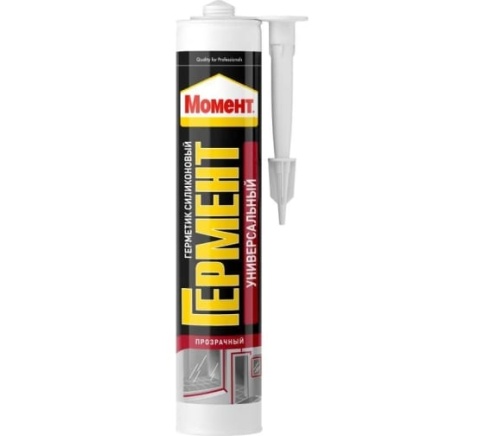 МОМЕНТ Герметик силиконовый универсальный 280мл прозрачный (12) 1120114 фото 1