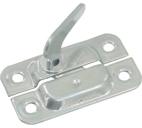 Завертка накладная форточная ЗФ1 хром эффект фото 1