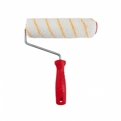 Лакра Валик с ручкой "Классик-Профи", интерьер, полиакрил 12/250/48 мм, D8, желт. нить (0210115) фото 1