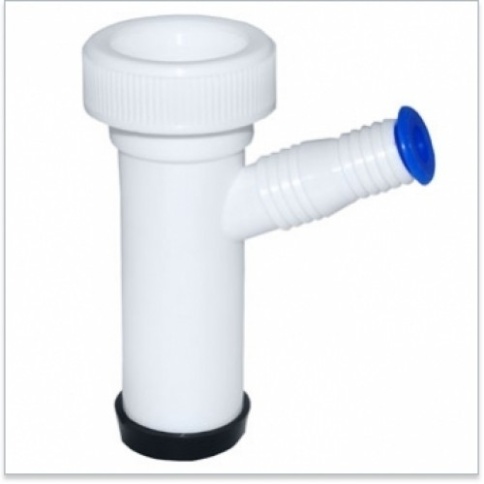 Отвод под стиральную машину белый фото 1