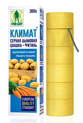 Фунгицид КЛИМАТ серная дымовая шашка 300г фото 1