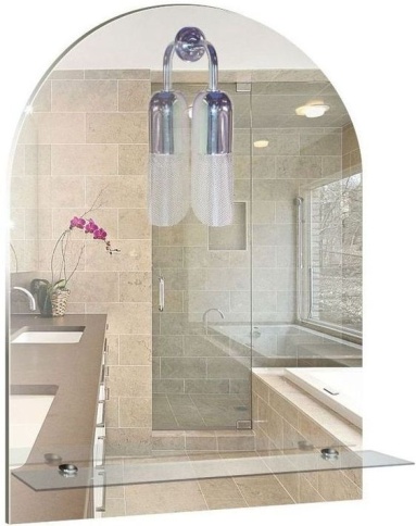 Зеркало 39*58 Арка с полкой фото 1