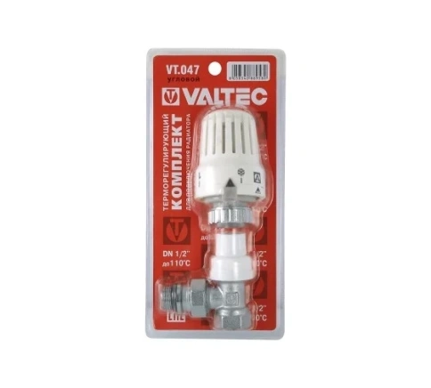 Клапан VT.047 с термостатической головкой угловой 1/2" фото 1