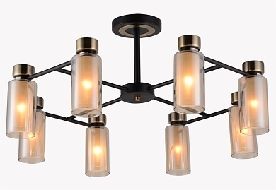 Люстра 74338/8 черный/бронза фото 1